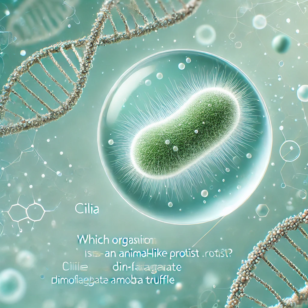 Which Organism Is an Animal-Like Protist Cilia Dinoflagellate Amoeba Truffle